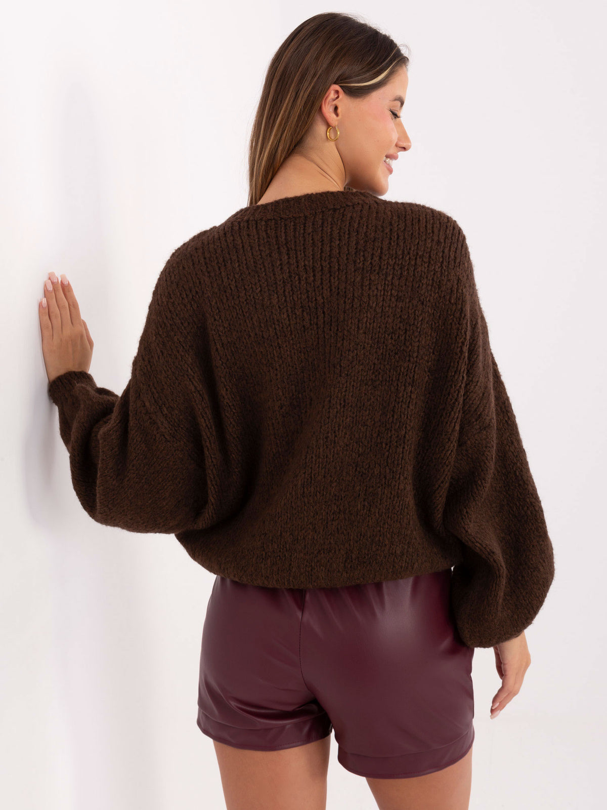 Sweter oversize z wełną